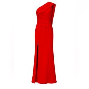 C/Meo Collective Classic Red Fragment Gown